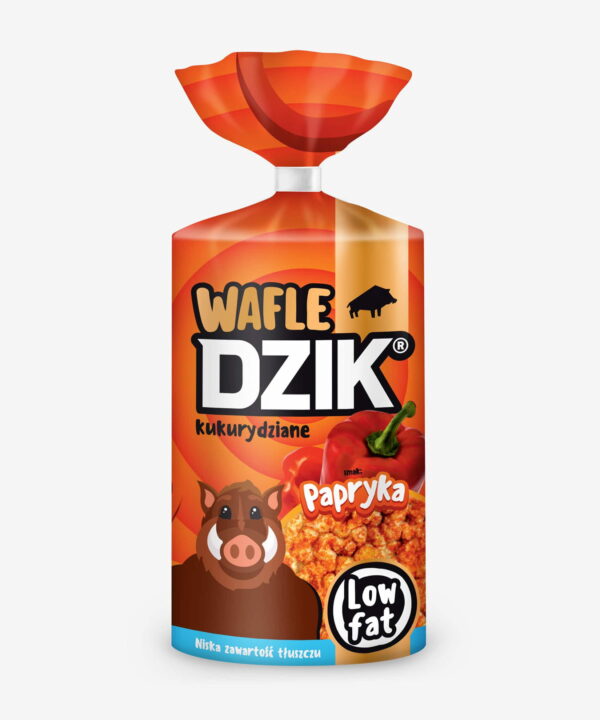 DZIK® WAFLE KUKURYDZIANE LOW FAT - PAPRYKA