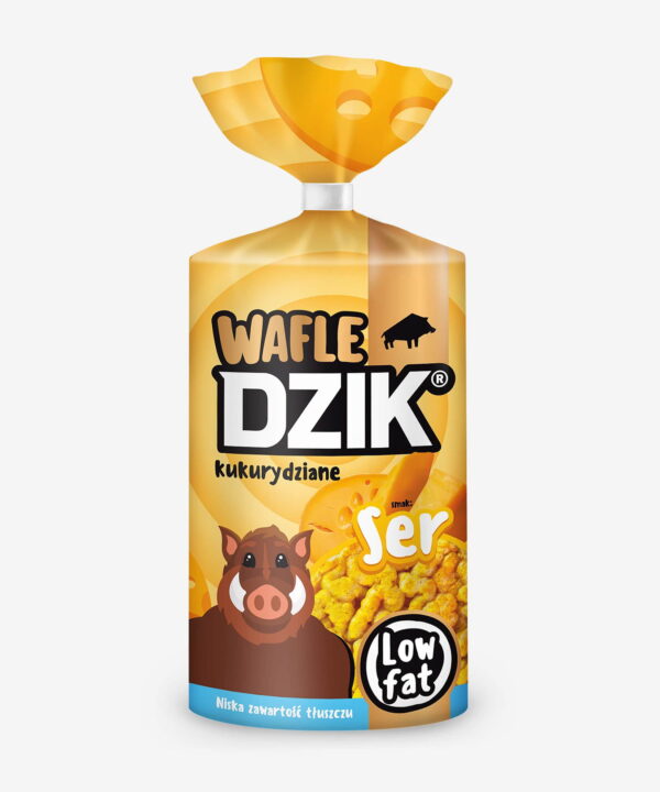 DZIK® WAFLE KUKURYDZIANE LOW FAT - SER