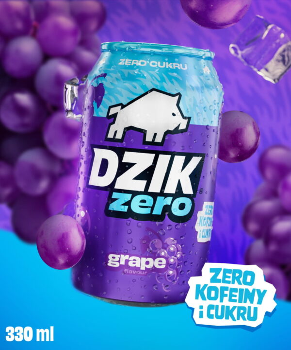 DZIK® ZERO GRAPE ‑ 330 ML