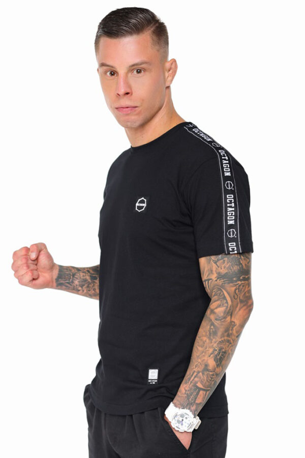 T-shirt Octagon Stripe black/white