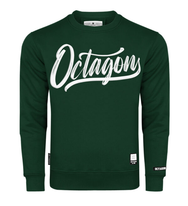 Bluza Octagon Retro bottle green bez kaptura
