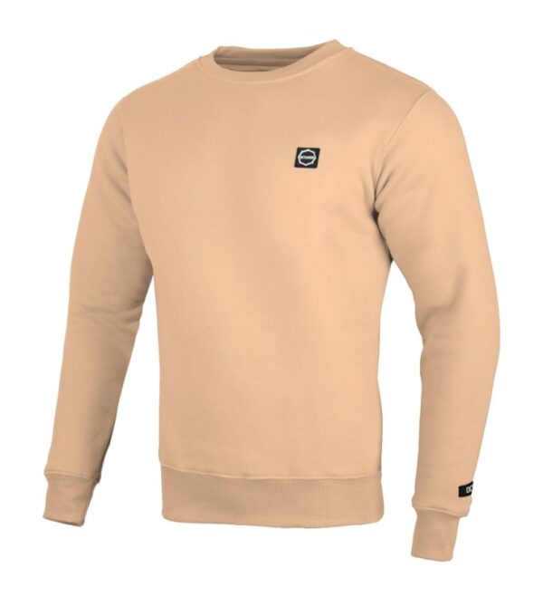 Bluza Octagon Small Logo beige bez kaptura