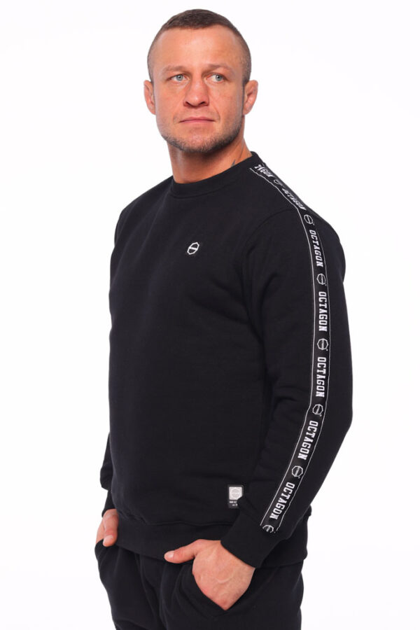 Bluza Octagon Stripe black bez kaptura