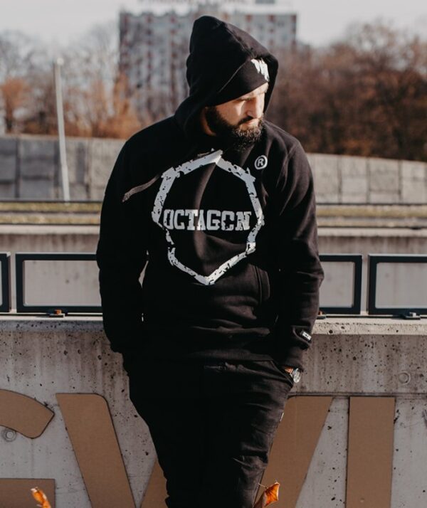 Bluza Octagon Zęby black z kapturem