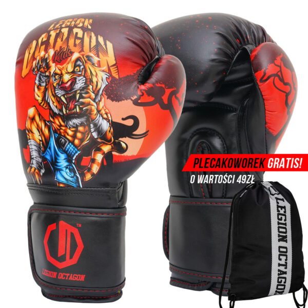 Rękawice bokserskie dziecięce Legion Octagon Tiger
