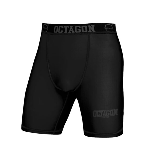 Spodenki kompresyjne Octagon Fight Wear black/black