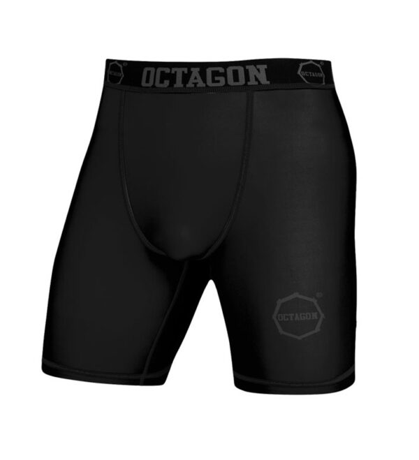 Spodenki kompresyjne Octagon Logo black/black