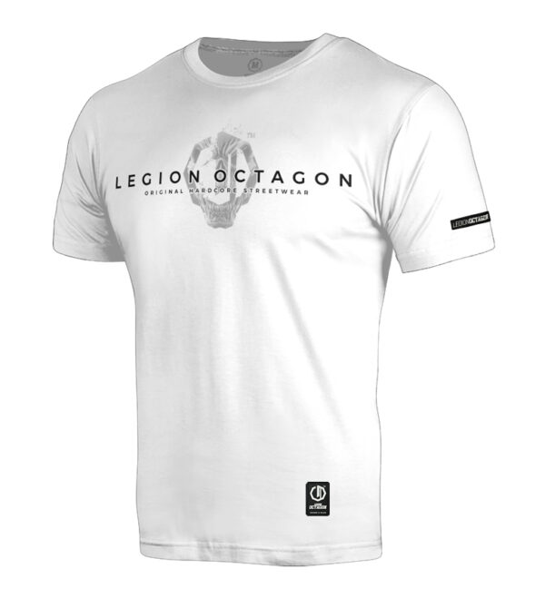 T-shirt Legion Octagon Skull white