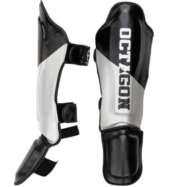 Ochraniacze piszczel/stopa Octagon Carbon silver/black XS