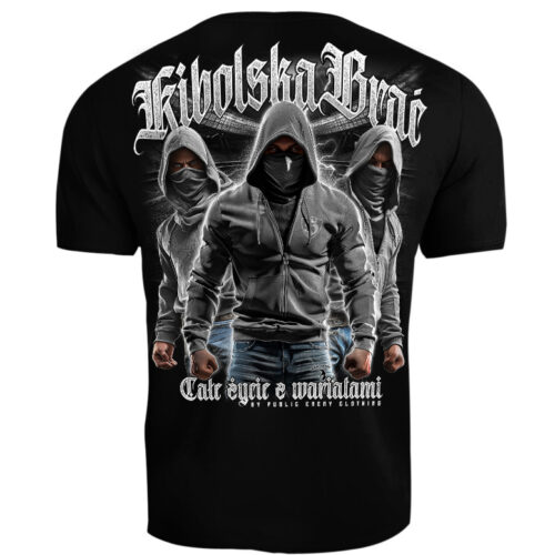 Koszulka Kibolska Brać czarna streetwear nadruk
