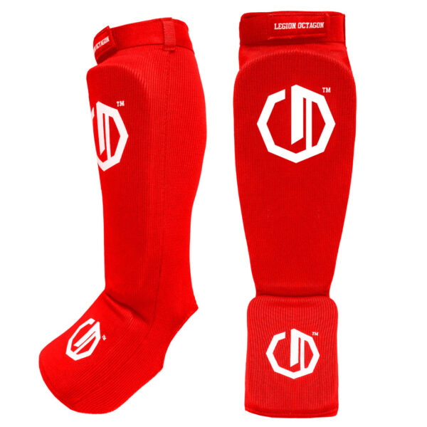 Ochraniacze piszczel/stopa Legion Octagon Basic red