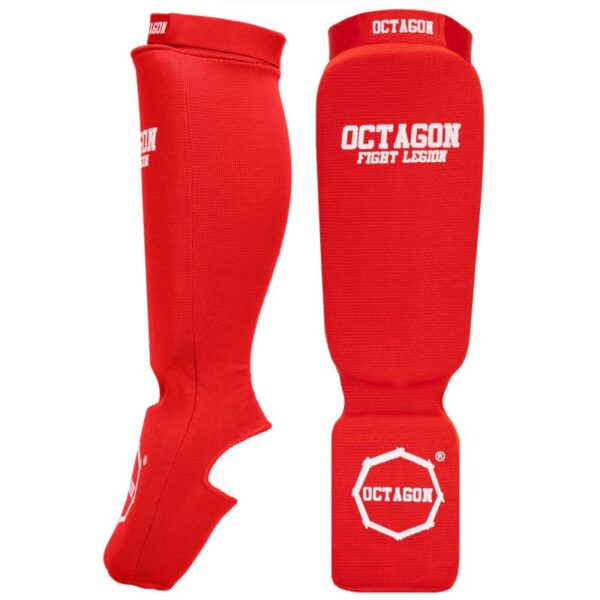 Ochraniacze piszczel/stopa Octagon Basic red
