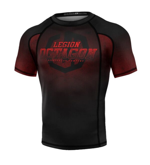 Rashguard  Octagon PREMIUM Conquest black/red