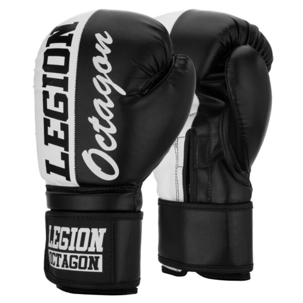 Rękawice bokserskie Octagon Legion black/white