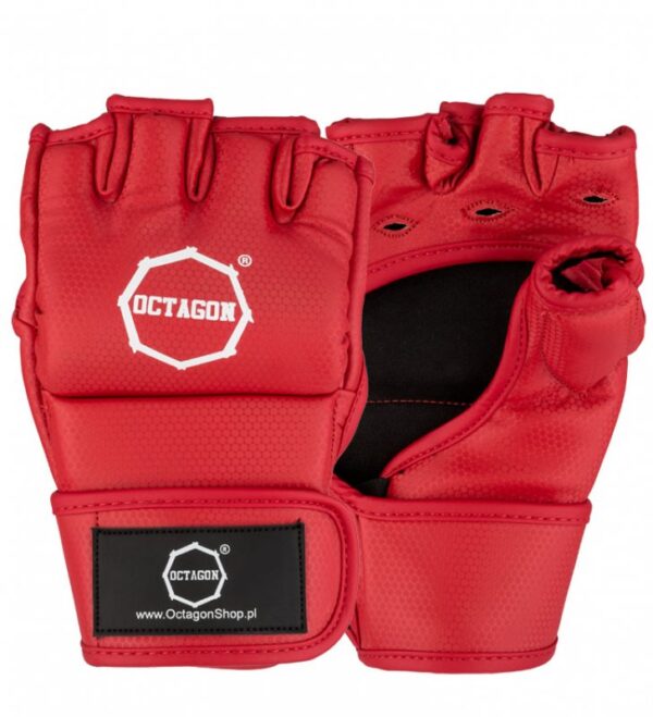 Rękawice MMA Octagon KEVLAR red
