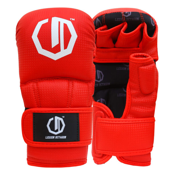 Rękawice MMA sparingowe Legion Octagon kevlar red
