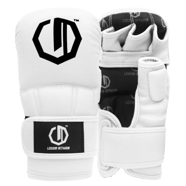 Rękawice MMA sparingowe Legion Octagon kevlar white