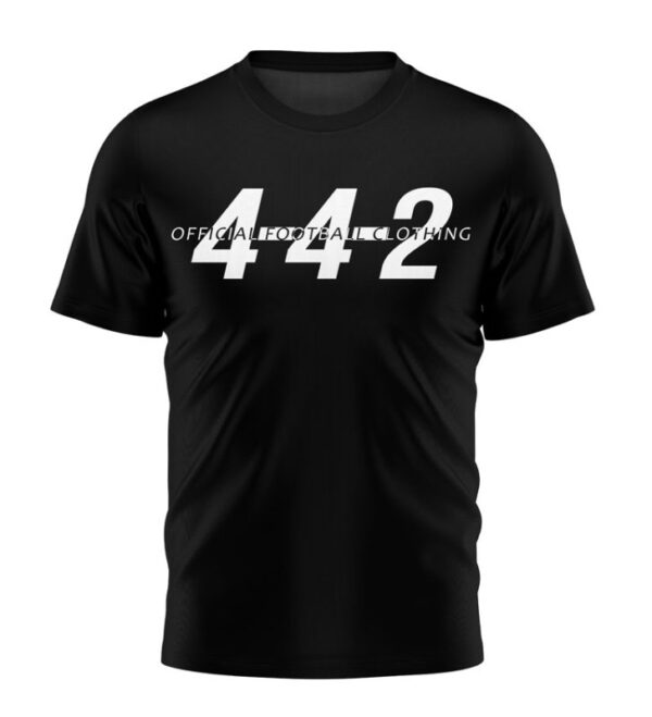 T-shirt 4-4-2 Official Football Clothing czarny