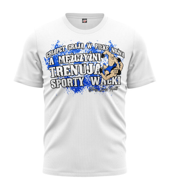 T-shirt Chłopcy Grają W Piłkę biały