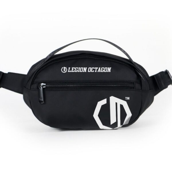 Saszetka nerka Legion Octagon Siena black/white