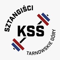 Logo Klubu Sportów Siłowych MAŁRO Sztangiści przedstawiające motyw sztangi oraz elementy nawiązujące do podnoszenia ciężarów, symbolizujące siłę, determinację i sportową rywalizację w Tarnowskich Górach.