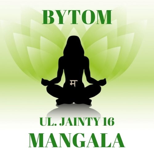 zdjęcie przedstawia postać siedzącej kobiety na tle zielonego kiwatu - Mangala Akademia Aktywności Ruchowej