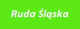 Zielona tablica z białym napisem Ruda Śląska dla strony internetowej trenerzy i kluby fit365