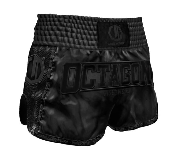 Spodenki Kickboxing/Muay Thai Legion Octagon Future PREMIUM black/black