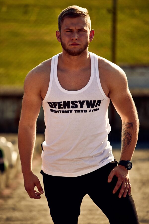 Tank top Ofensywa Sportowy tryb życia biały