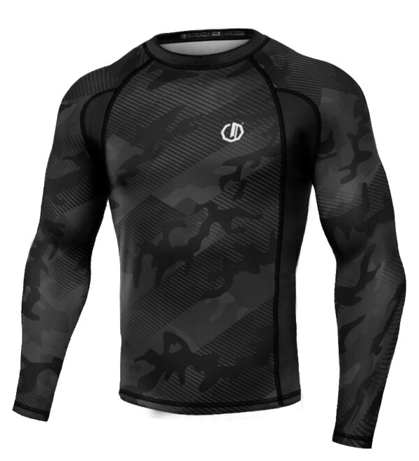 Rashguard Legion Octagon PREMIUM Black Line Camo długi rękaw
