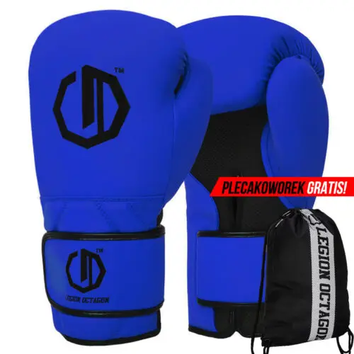 Rękawice bokserskie Enforcer blue – niebieskie rękawice do treningu boksu