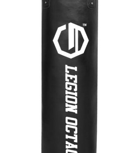 worek bokserski 180cm wypełniony Octagon czarny worek treningowy do boksu i MMA