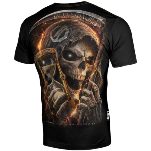 Koszulka Octagon Memento Mori czarna z nadrukiem Legion