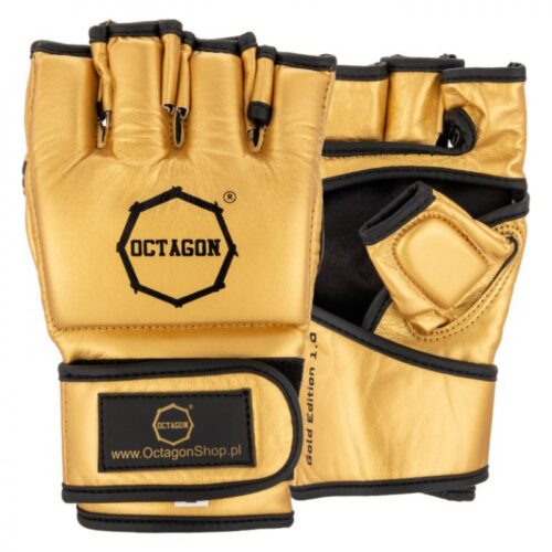 Rękawice MMA Octagon Gold Edition 1.0 gold do treningów i sparingów