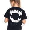 T-shirt dziecięcy Octagon Zęby black czarna koszulka sportowa