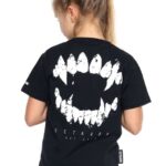 T-shirt dziecięcy Octagon Zęby black czarna koszulka sportowa