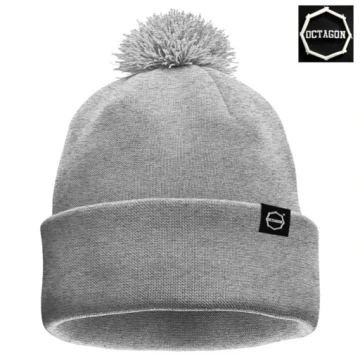 Czapka zimowa Octagon PUMP gray szara z pomponem