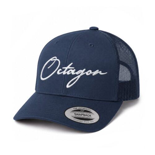 Czapka Snapback Trucker Legion Octagon Script dark navy z haftowanym logo i siatką