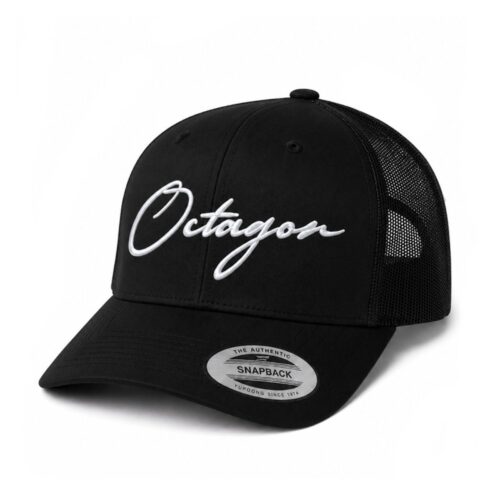 Czapka Snapback Trucker Legion Octagon Script black z haftowanym logo i siatką