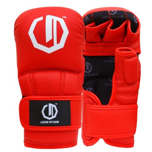 Rękawice MMA sparingowe Legion Octagon Kevlar Red do treningów i sparingów