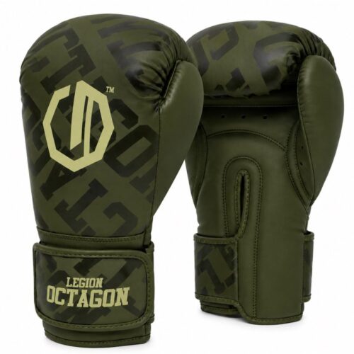 Rękawice bokserskie Legion Octagon Eclipse khaki do boksu i sportów walki