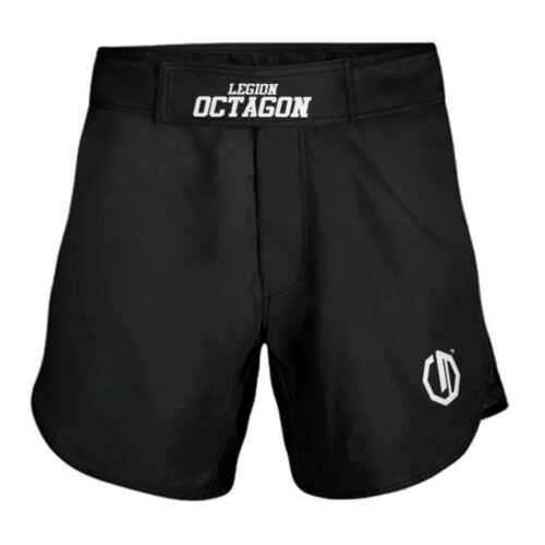 Spodenki szorty MMA Octagon Small Logo black/white do treningu sportów walki