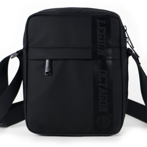 Torebka saszetka na ramię Legion Octagon Venice black/black w czarnym kolorze