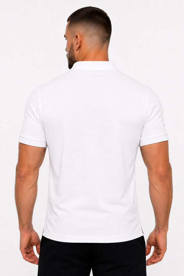 Koszulka polo Legion Octagon Small Logo 3D white – tył