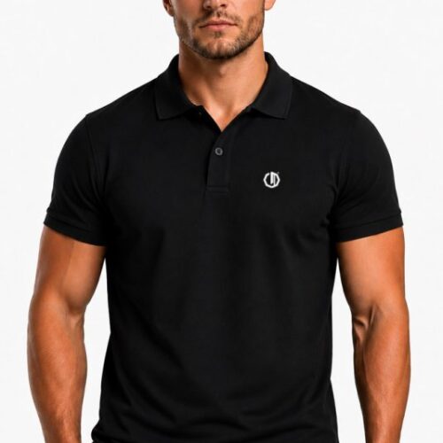 Koszulka polo Legion Octagon Small Logo 3D black/white