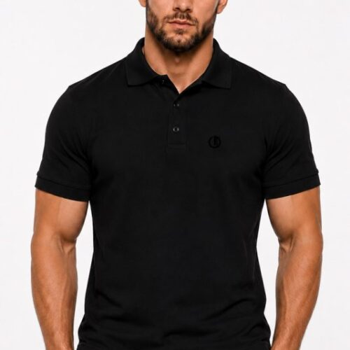 Koszulka polo Legion Octagon Small Logo 3D black/black