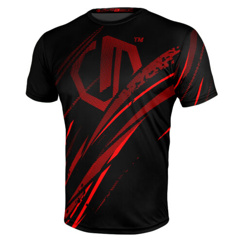 Koszulka sportowa Legion Octagon Escape black/red – przód