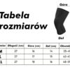 Tabela rozmiarów ściągaczy na kolana DBX BUSHIDO: M 35–41 cm, L 42–47 cm, XL 48–55 cm